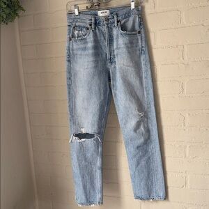 Agolde Riley Jeans distressed button fly 24